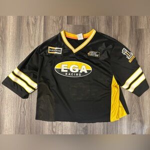 EGA Racing Black and Yellow Jersey cropped